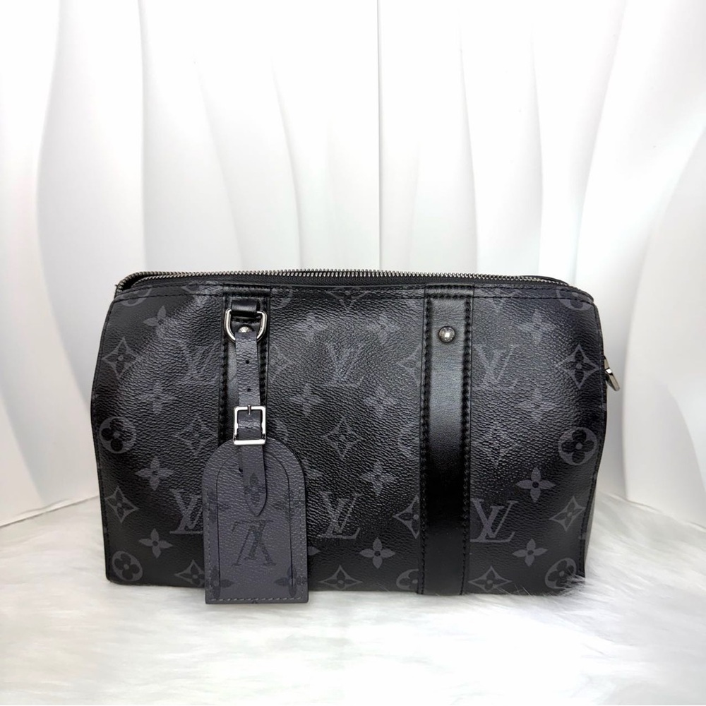 LOUIS VUITTON City Keepall 27 Monogram Eclipse Canvas